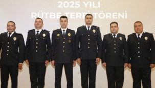 AKŞEHİR EMNİYETİNDE ÜÇ KOMİSER YARDIMCISI TERFİ ETTİ 