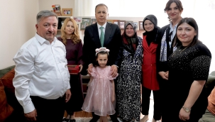 BAKAN YERLİKAYA'DAN ŞEHİT AİLESİNE ZİYARET 