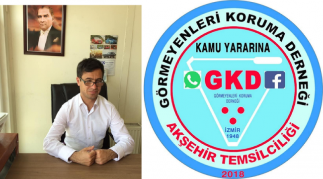 GÖRMEYENLERİ KORUMA DERNEĞİ AKŞEHİR TEMSİLCİLİĞİNE HÜSEYİN ÇIĞ ATANDI 