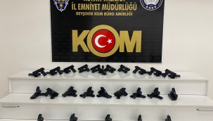 Konya'da 50 adet ruhsatsız tabanca ele geçirildi