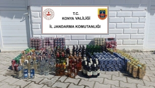 Konya Jandarma'dan kaçak içki operasyonu 