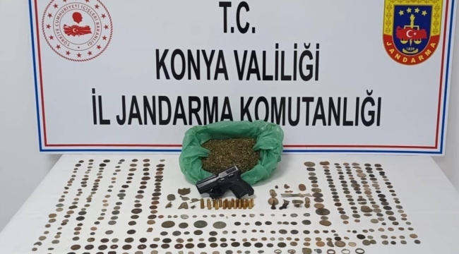 Konya Jandarma'dan tarihi eser kaçakçılığı operasyonu