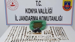 Konya Jandarma'dan tarihi eser kaçakçılığı operasyonu  