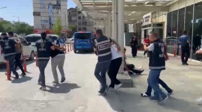 Konya polisinden "Kardelen" operasyonu: Masaj salonu kılıfıyla faaliyet gösteren suç çetesi çökertildi
