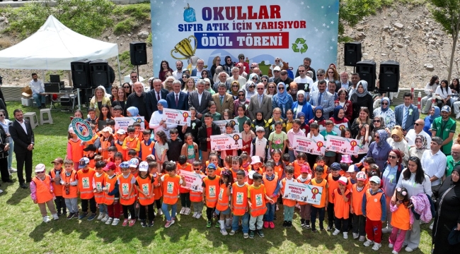 "OKULLAR ARASI SIFIR ATIK YARIŞMASI"NIN ÖDÜL TÖRENİ SELÇUKLU SEYİR TEPESİ'NDE GERÇEKLEŞTİ 