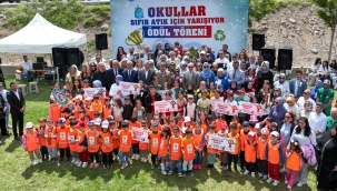 "OKULLAR ARASI SIFIR ATIK YARIŞMASI"NIN ÖDÜL TÖRENİ SELÇUKLU SEYİR TEPESİ'NDE GERÇEKLEŞTİ 