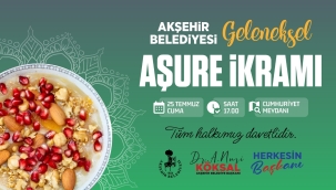 AKŞEHİR BELEDİYESİ'NDEN GELENEKSEL AŞURE İKRAMI 