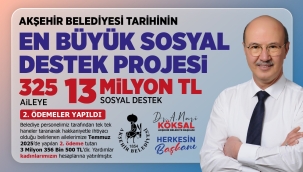 AKŞEHİR BELEDİYESİ'NDEN TARİHİ DESTEK: İKİNCİ TAKSİT ÖDEMELERİ YAPILDI 