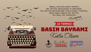 BAŞKAN KÖKSAL'DAN BASIN BAYRAMI MESAJI