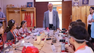 BAŞKAN PEKYATIRMACI'DAN SELÇUKLU SANAT VE TASARIM ATÖLYESİ'NE ZİYARET 