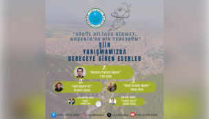 CAN-İLİM-DER ÖDÜLLÜ ŞİİR YARIŞMASI SONUÇLANDI 