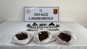 Konya'da Jandarma'dan bağ evine silah operasyonu