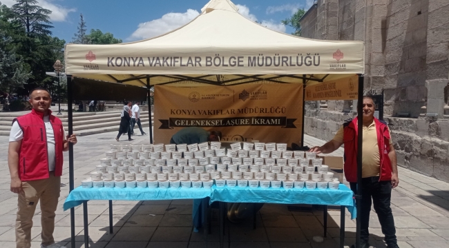 VAKIFLAR BÖLGE MÜDÜRLÜĞÜ'NDEN 3 İLDE TOPLAM 10 BİN KİŞİYE AŞURE İKRAMI… 