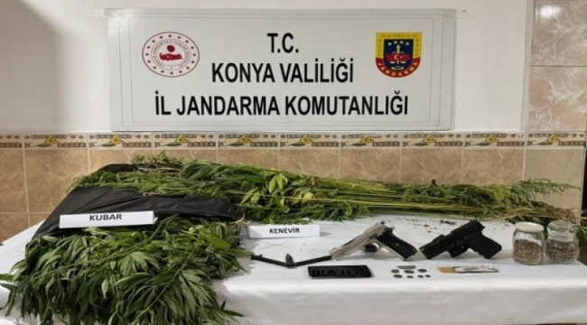 AKŞEHİR'DE JANDARMADAN UYUŞTURUCU OPERASYONU 