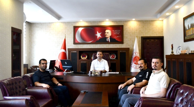 Akşehir Gazeteciler Cemiyeti'nden Başsavcı Mustafa Abur'a Ziyaret 