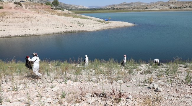 ALTINAPA BARAJ GÖLÜ ÇEVRESİNDE TEMİZLİK ÇALIŞMASI YAPTI 