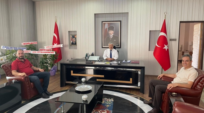 Başkan Abit ve Özşarlak'dan Kaymakam Yiğit'e Ziyaret 