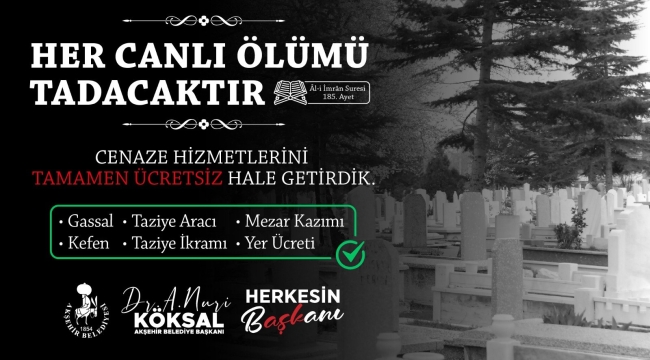 BAŞKAN KÖKSAL'DAN ÖRNEK SOSYAL SORUMLULUK UYGULAMASI. 