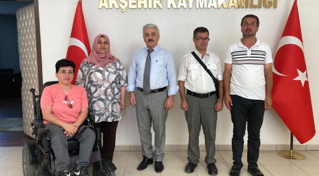 Görmeyenleri Koruma Derneği'nden Kaymakam Yiğit'e Hayırlı Olsun Ziyareti 
