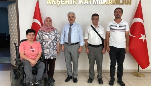 Görmeyenleri Koruma Derneği'nden Kaymakam Yiğit'e Hayırlı Olsun Ziyareti 