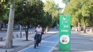 KONYA BÜYÜKŞEHİR'İN YAPAY ZEKA DESTEKLİ BİSİKLET SAYAÇLARI DEVREDE 