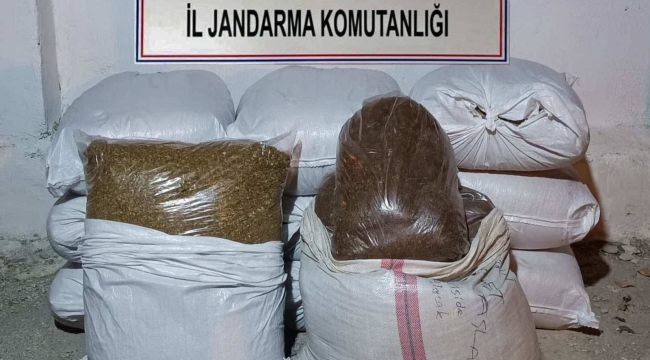 Konya'da 520 kilo kaçak tütün sevkiyatını jandarma engelledi 