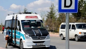 Konya'da dolmuş minibüs ücretlerine yeni zam geldi. 