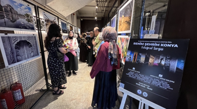 Konya'da Dünya Fotoğrafçılık Günü'ne özel "Benim Şehrim Konya" fotoğraf sergisi