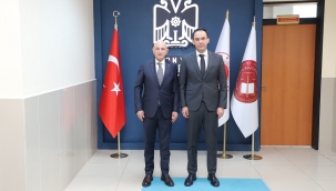 Konya İl Emniyet Müdürü Yüksek'ten Başsavcı Cuma Çoban'a hayırlı olsun ziyareti 