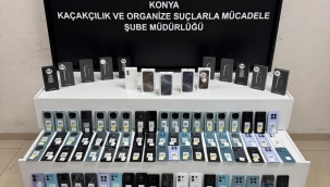 Konya polisinden kaçak cep telefonu operasyonu! 