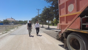 Mihmandarlı Caddesinde Asfalt Çalışması 