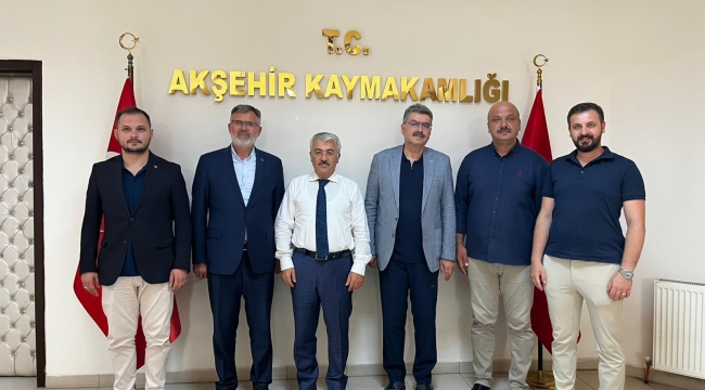 ORHAN ERDEM'DEN AKŞEHİR KAYMAKAMI'NA ZİYARET 