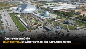 TÜRKİYE'NİN EN BÜYÜK BİLİM FESTİVALİ 21 AĞUSTOS'TA 10. KEZ KAPILARINI AÇIYOR 