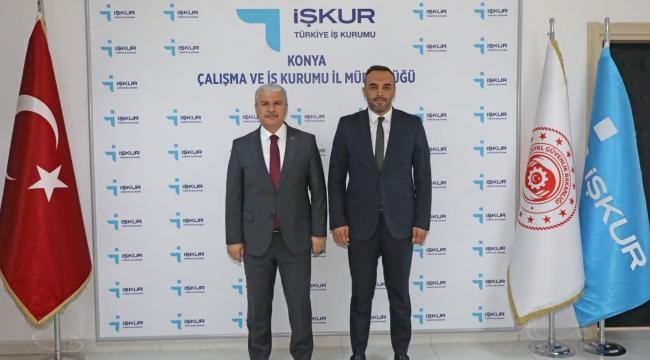 Vali Akın'dan Konya Çalışma ve İş Kurumu İl Müdürlüğüne Ziyaret 