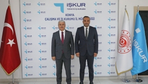 Vali Akın'dan Konya Çalışma ve İş Kurumu İl Müdürlüğüne Ziyaret 