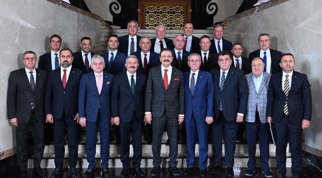 BAŞKAN KALKAN VE BAŞKAN ÖZLEN TOBB TOPLANTISINA KATILDI 