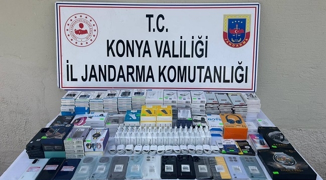 Ereğli ilçesinde Jandarma'dan kaçak telefon operasyonu 