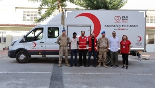 Konya'da Jandarma personeli kan bağışında bulundu