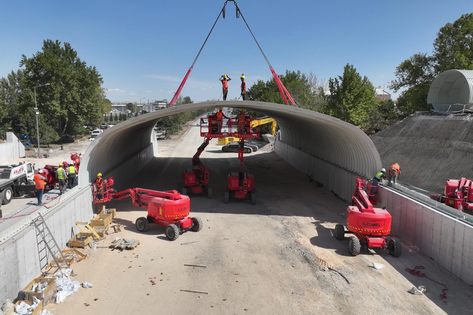 Konya'daki bu teknik Türkiye'de ilk kez deneniyor... İnşaatı süren köprülü kavşak trafiği rahatlatacak