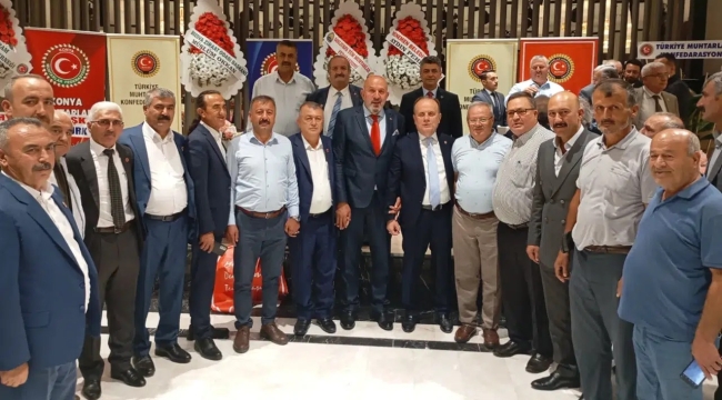 Konya Muhtarlar Federasyonu Başkanlığına Hamdi Demir seçildi 