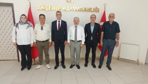 MHP AKŞEHİR'DEN KAYMAKAM YİĞİT'E HAYIRLI OLSUN ZİYARETİ 