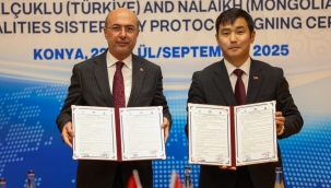 SELÇUKLU BELEDİYESİ İLE MOĞOLİSTAN'IN NALAİKH BELEDİYESİ ARASINDA KARDEŞ BELEDİYE PROTOKOLÜ İMZALANDI 