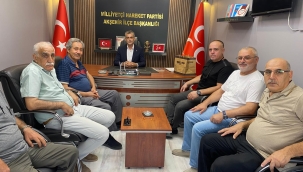 SEYYİD MAHMUD HAYRANİ DERNEĞİ'NDEN AKŞEHİR MHP'YE ZİYARET 