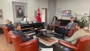 TÜRK EĞİTİM SEN'DEN KAYMAKAM YİĞİT'E HAYIRLI OLSUN ZİYARETİ 