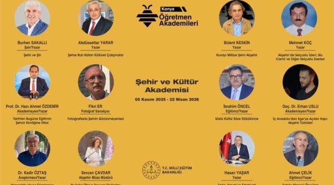 2025-2026 EĞİTİM ÖĞRETİM YILI AKŞEHİR  ÖĞRETMEN AKADEMİLERİ BAŞLIYOR  