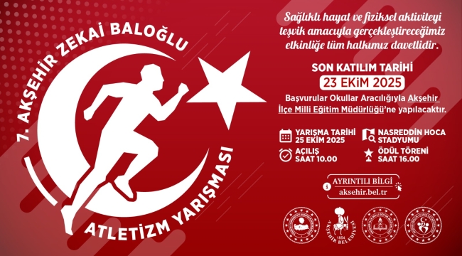  7. ZEKAİ BALOĞLU ATLETİZM YARIŞMASI BAŞLIYOR! 