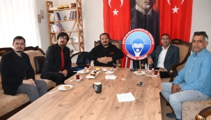 Akşehir Gazeteciler Cemiyeti'nden Eğitim-İş ve Görmeyenleri Koruma Derneği'ne Ziyaret 