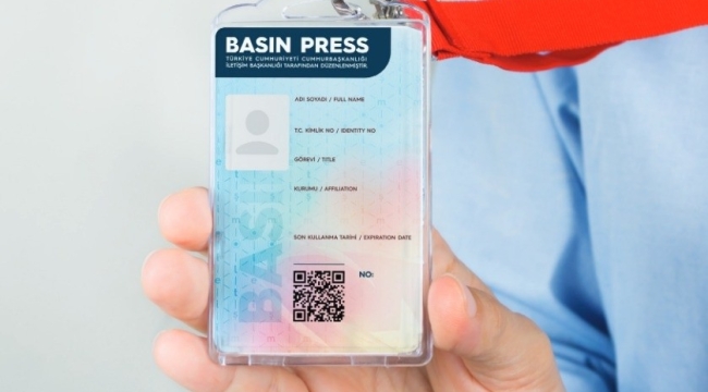 Basın Kartı" Gazetecinin Resmi Kimlik Belgesidir 