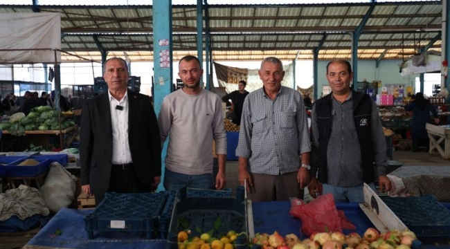 Başkan Aydın'dan Sebze Pazarına Ziyaret 