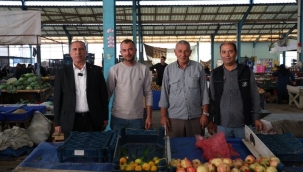 Başkan Aydın'dan Sebze Pazarına Ziyaret 